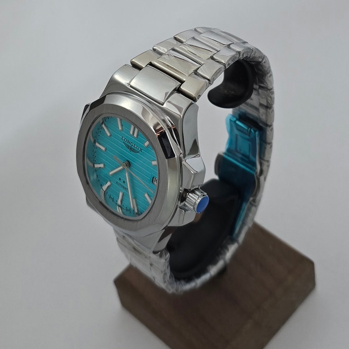 Reloj Automático Mecánico LONGLUX Sky Blue Original