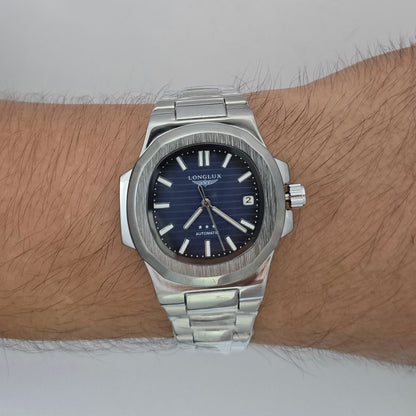 Reloj Automático Mecánico LONGLUX Blue Original