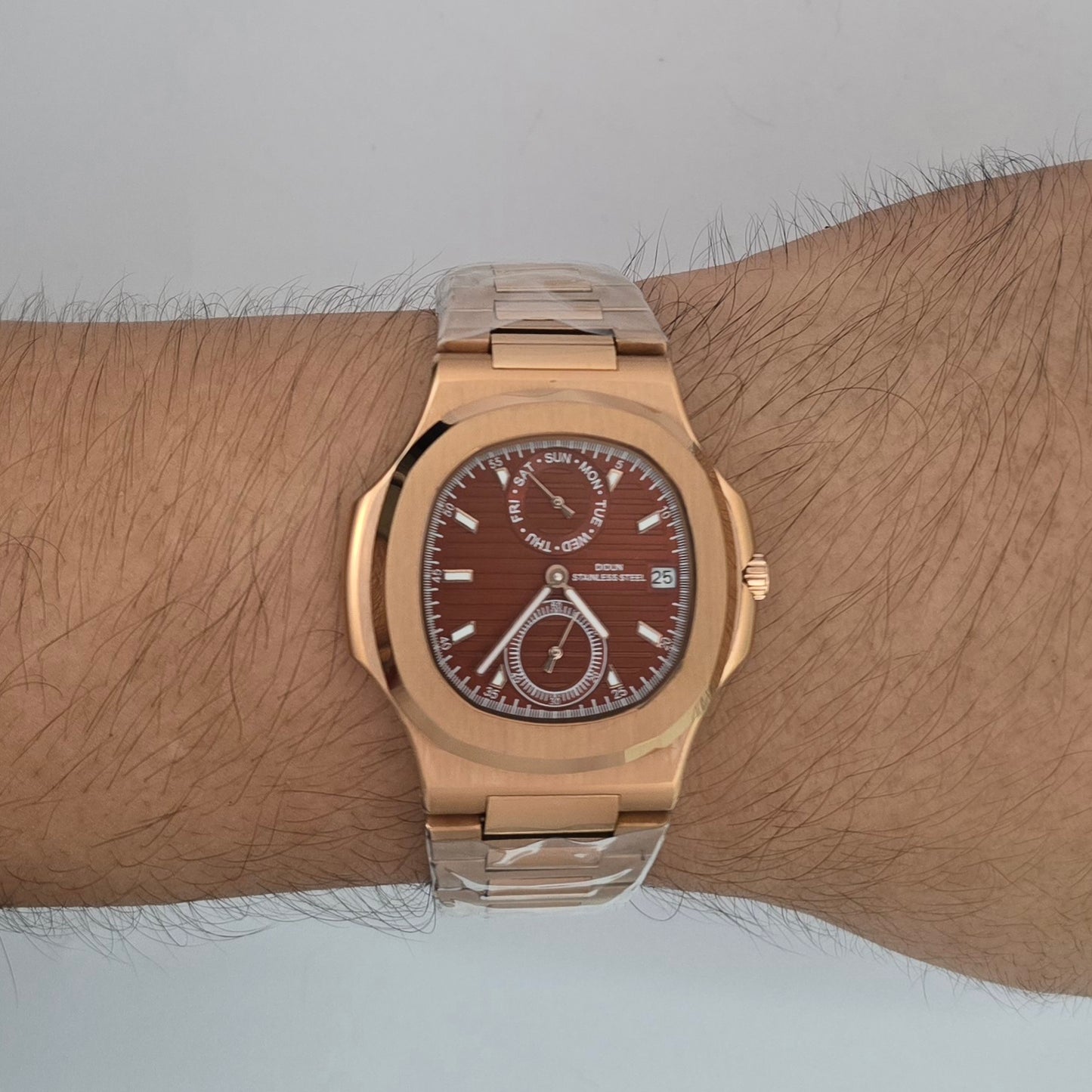 Reloj DIDUN Inspiración Nautilus Travel Brown