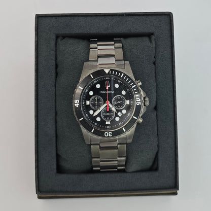 Reloj BULOVA Chronograph GunMetal 98B337 Original