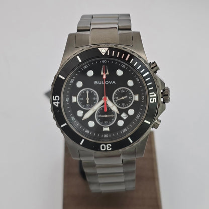Reloj BULOVA Chronograph GunMetal 98B337 Original