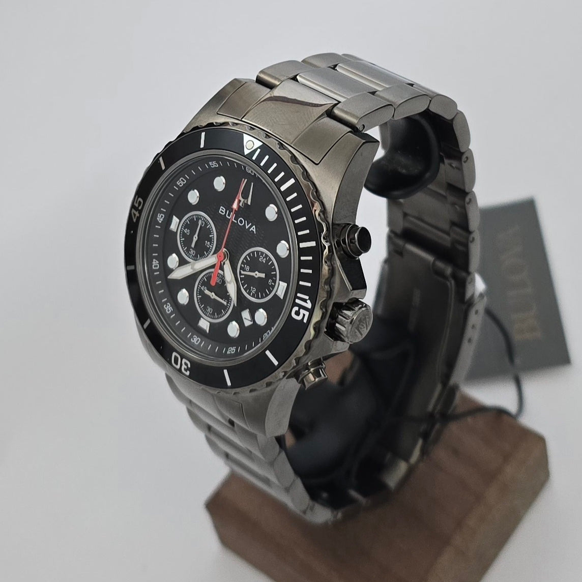 Reloj BULOVA Chronograph GunMetal 98B337 Original