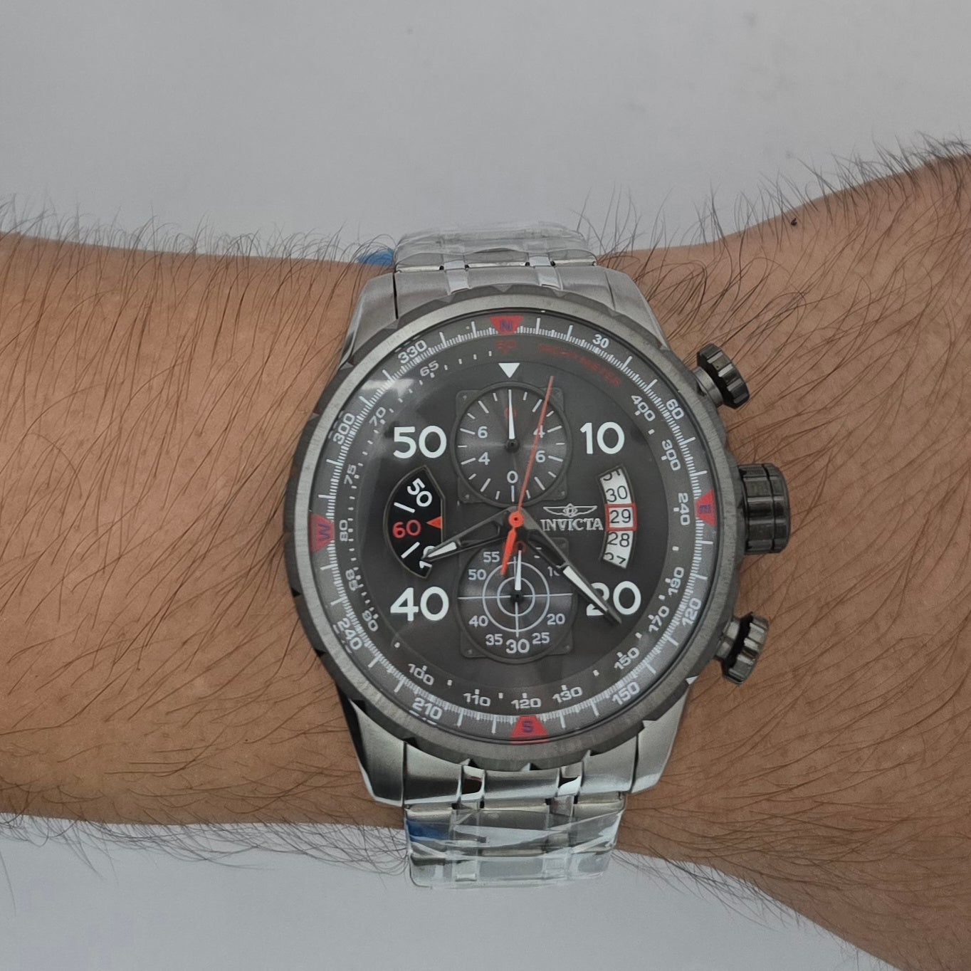 Reloj INVICTA Aviator Gray 48mm (17204)