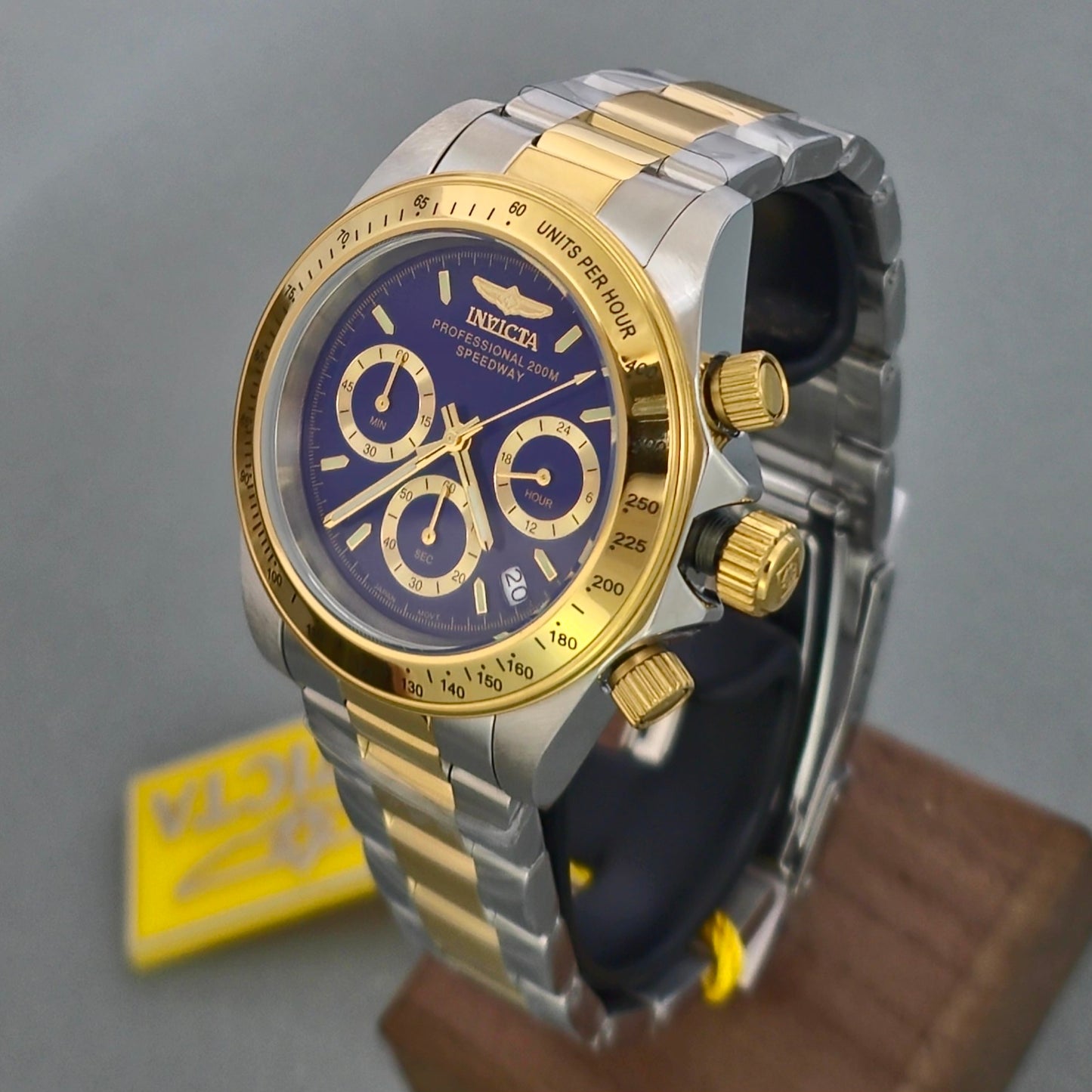 Reloj INVICTA Professional Speedway Blue Gold 200metros (3644)