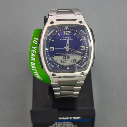 Reloj Casio AW81D-2AV Acero Telememo 30