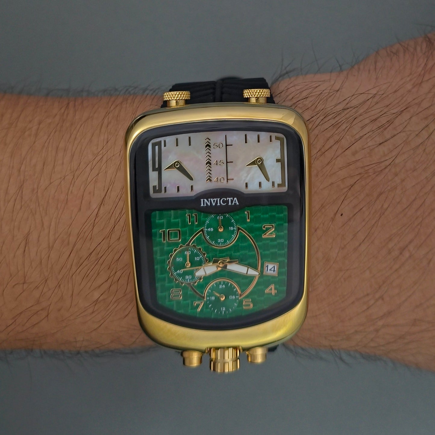 Reloj INVICTA S1 Rally Triple Time Chronograph Green (29705)