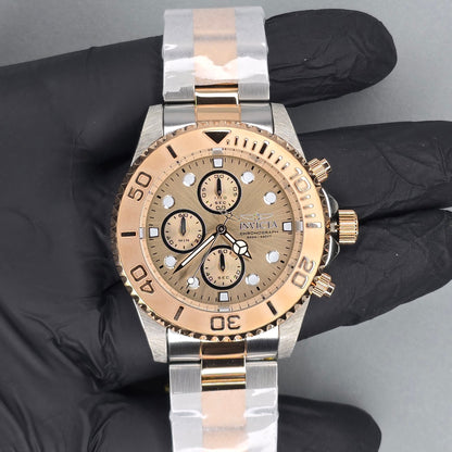 Reloj INVICTA Pro Diver Chronograph Rose Gold 200metros 43.5mm (1775)