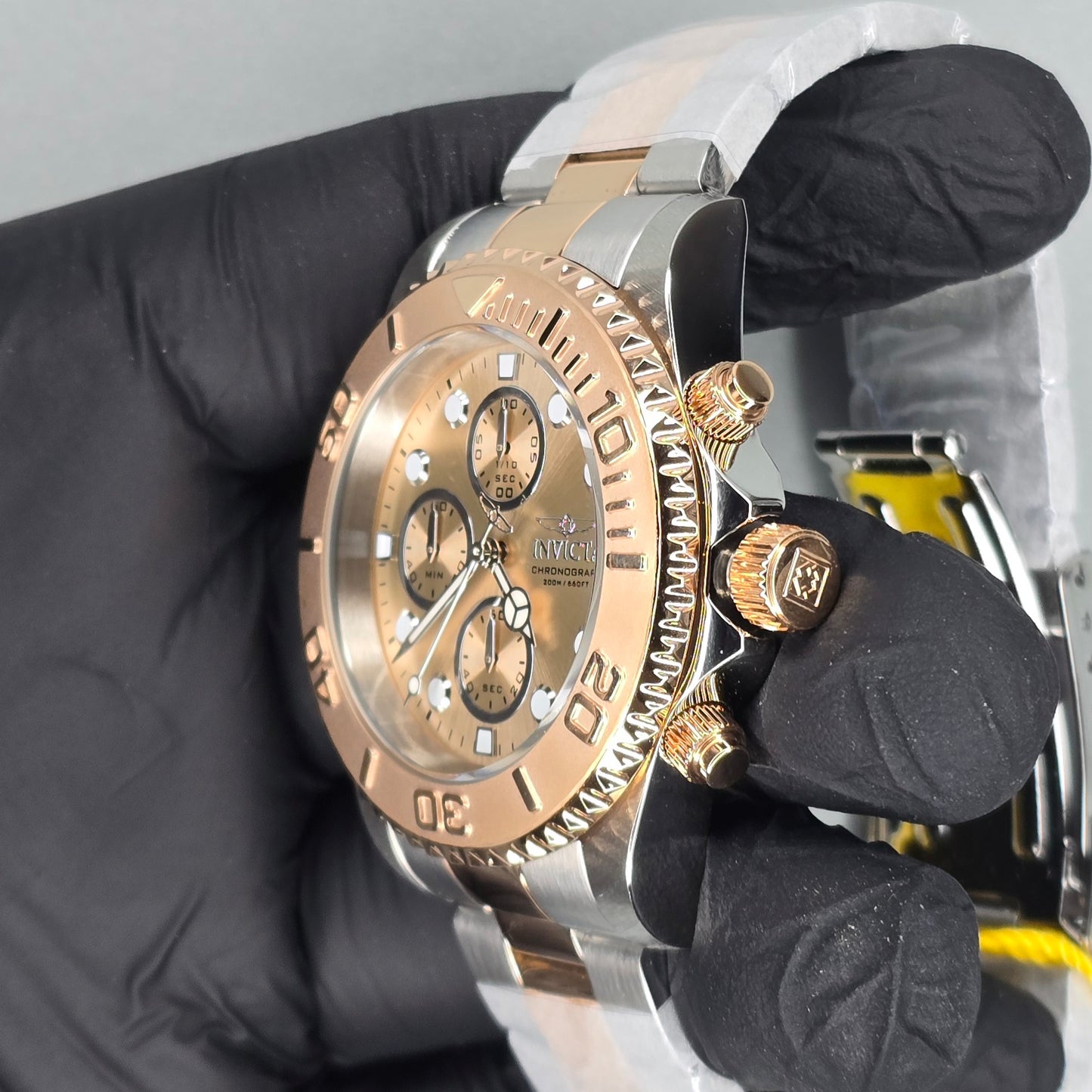 Reloj INVICTA Pro Diver Chronograph Rose Gold 200metros 43.5mm (1775)