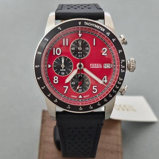 Reloj FOSSIL Sport Tourer Esfera Roja Cronógrafo (FS6086)