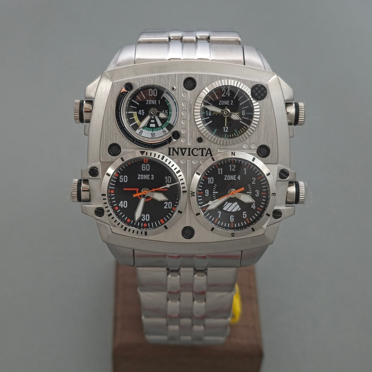Reloj INVICTA Aviator Zulu 4Zone Silver 50mm (49605)