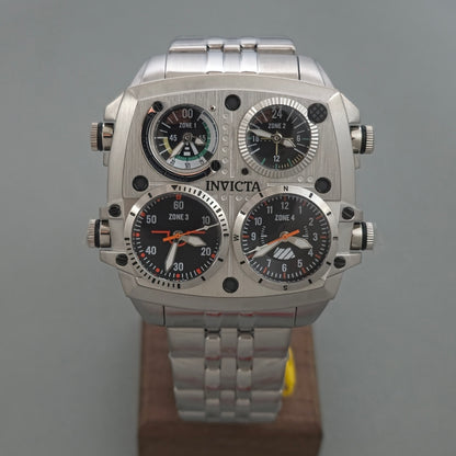 Reloj INVICTA Aviator Zulu 4Zone Silver 50mm (49605)