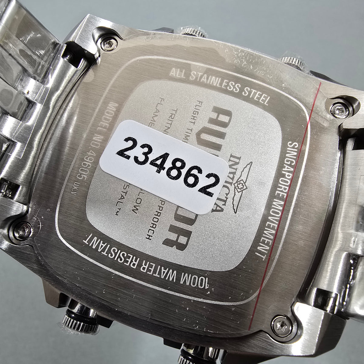 Reloj INVICTA Aviator Zulu 4Zone Silver 50mm (49605)