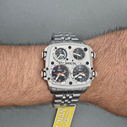Reloj INVICTA Aviator Zulu 4Zone Silver 50mm (49605)