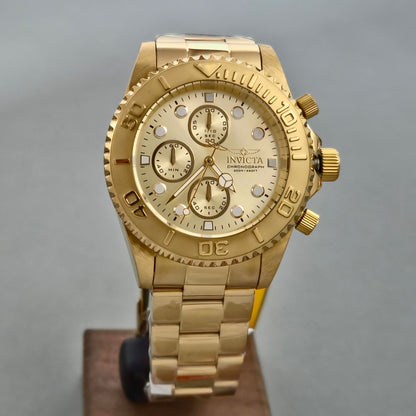 Reloj INVICTA Pro Diver Chronograph Gold 200metros 43.5mm (1774)