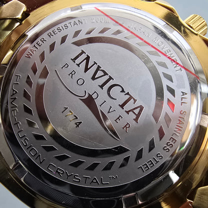 Reloj INVICTA Pro Diver Chronograph Gold 200metros 43.5mm (1774)