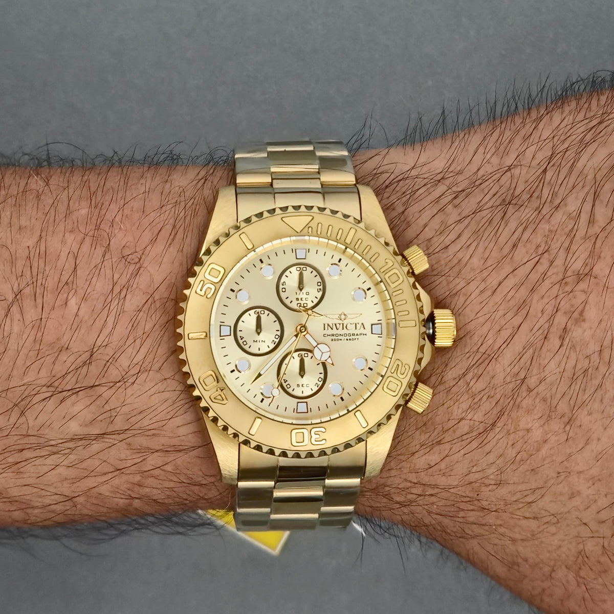 Reloj INVICTA Pro Diver Chronograph Gold 200metros 43.5mm (1774)