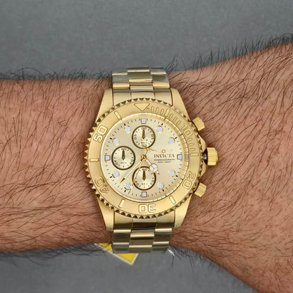 Reloj INVICTA Pro Diver Chronograph Gold 200metros 43.5mm (1774)
