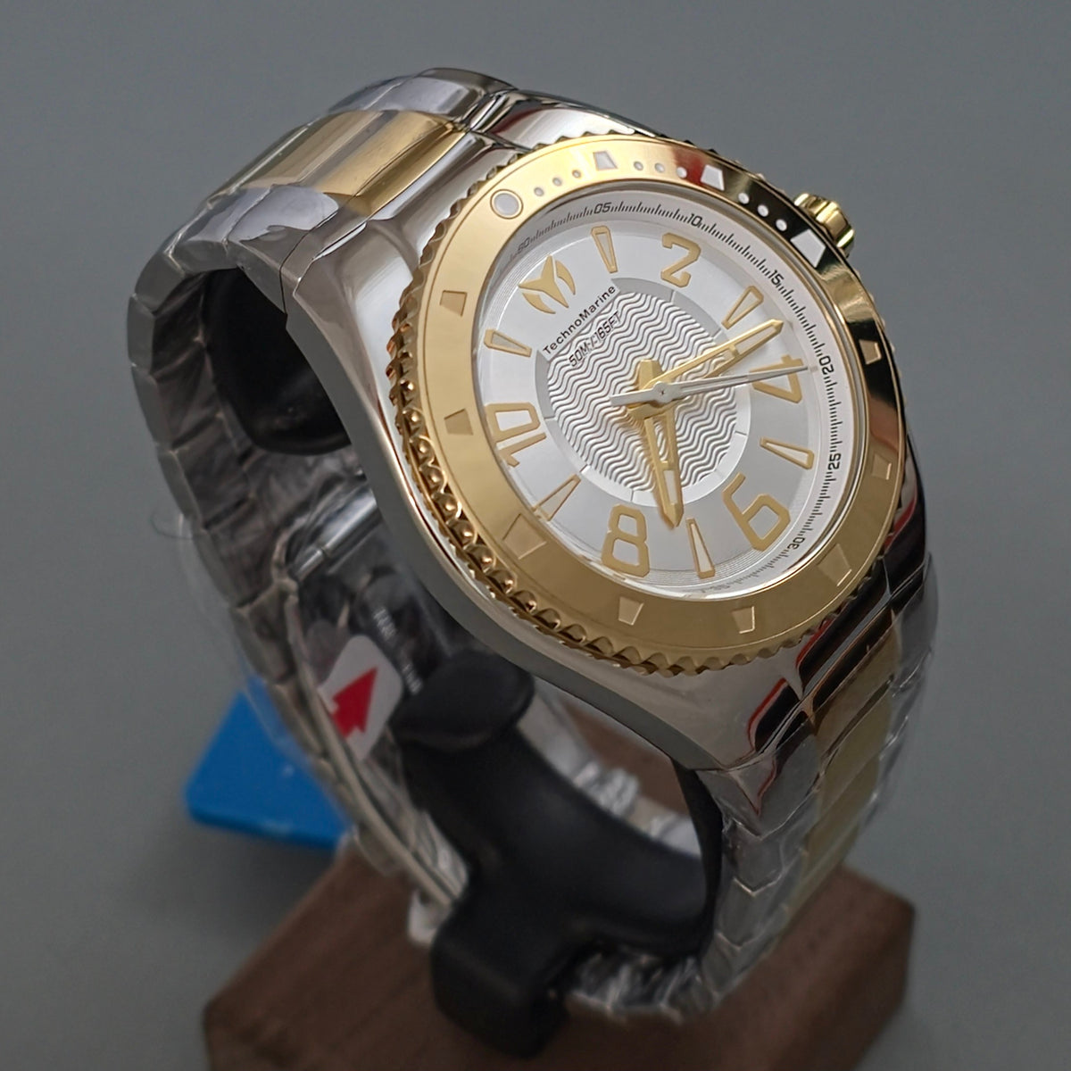 Reloj TechnoMarine Lusso Mare Silver Gold 44mm (TM-226005)