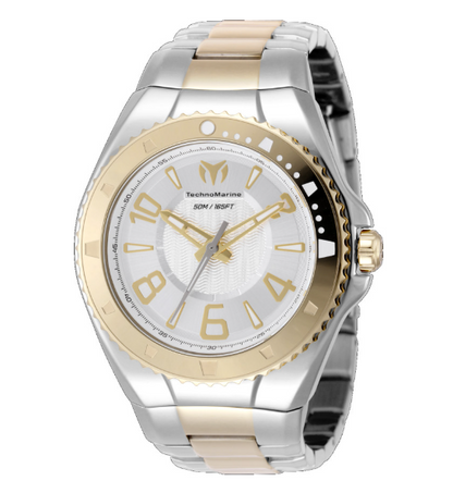 Reloj TechnoMarine Lusso Mare Silver Gold 44mm (TM-226005)