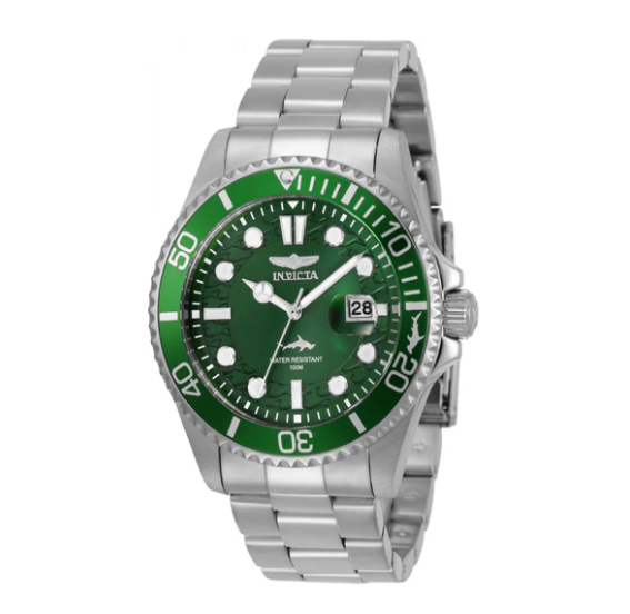 Reloj INVICTA Pro Diver Green 43mm 100metros (30020)