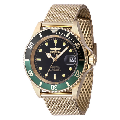 Reloj Automático INVICTA Pro Driver Submarino Gold Sprite 200 Metros 40mm (47723)
