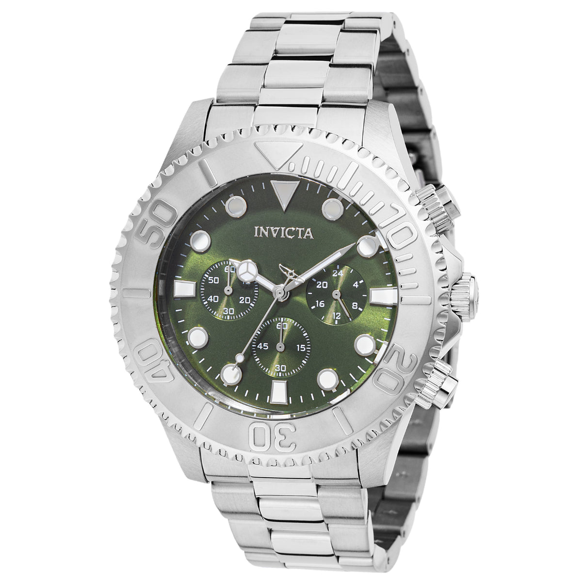 Reloj INVICTA Pro Driver Silver Green 200Metros 47mm