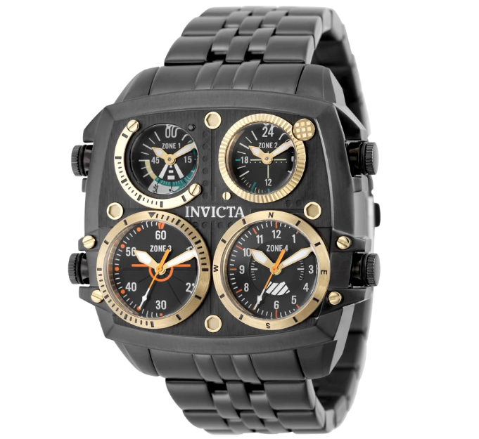 Reloj INVICTA Aviator Zulu 4Zone Black 50mm (49606)