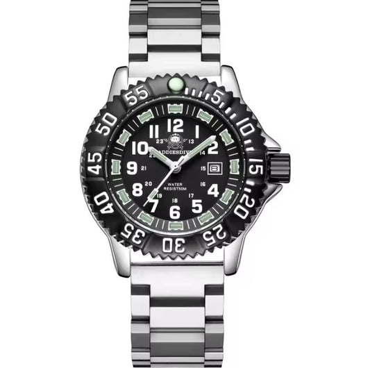 Reloj ADDIESDIVE Estilo Militar Acero Inox 50 Metros