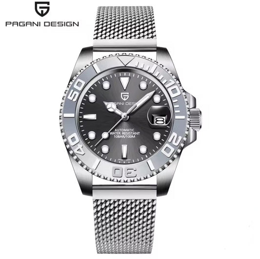 Reloj Automático PAGANI DESIGN Yacht-Master Steel Gray Milanesa (PD1651)