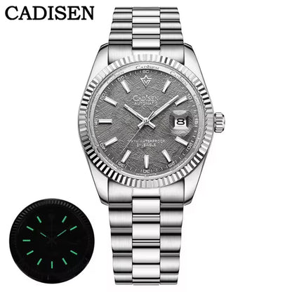 Reloj Automático CADISEN Inspiración Date Just Gris (C8214M)