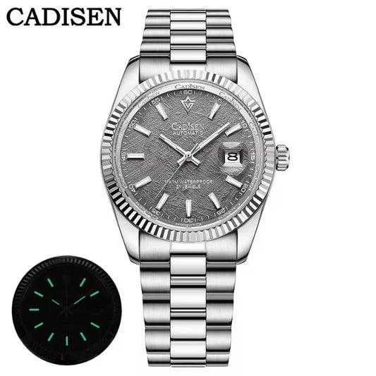 Reloj Automático CADISEN Inspiración Date Just Gris (C8214M)