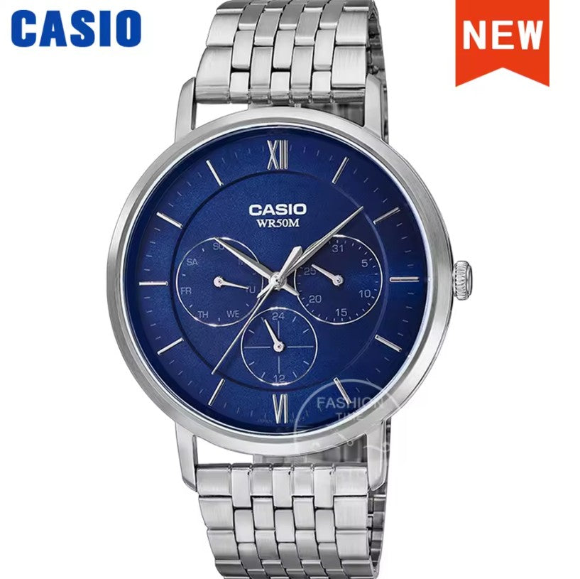Reloj CASIO MTP-B300D-2AV Blue Design Original