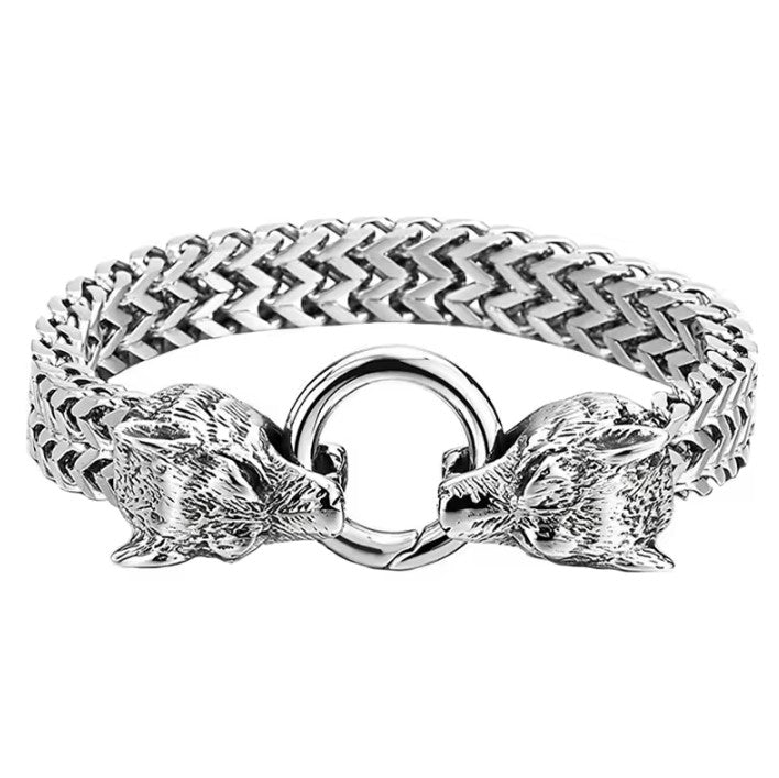 Pulsera de Lobo Acero Inoxidable 21cm