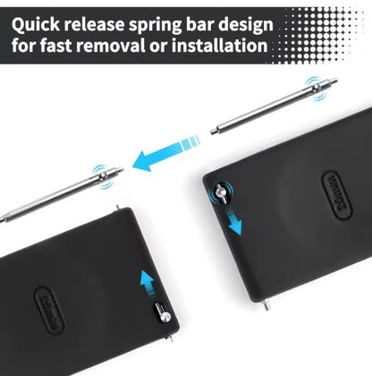 Correa Silicona Magnetic Black 20mm Solido y Transpirante