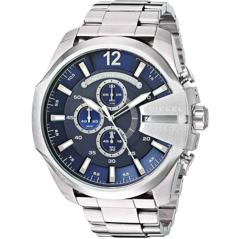 Reloj DIESEL Mega Chief Silver Blue DZ4417 51mm