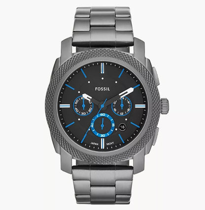 Reloj FOSSIL Machine Chronograph Smoke Stainless 45mm FS4931