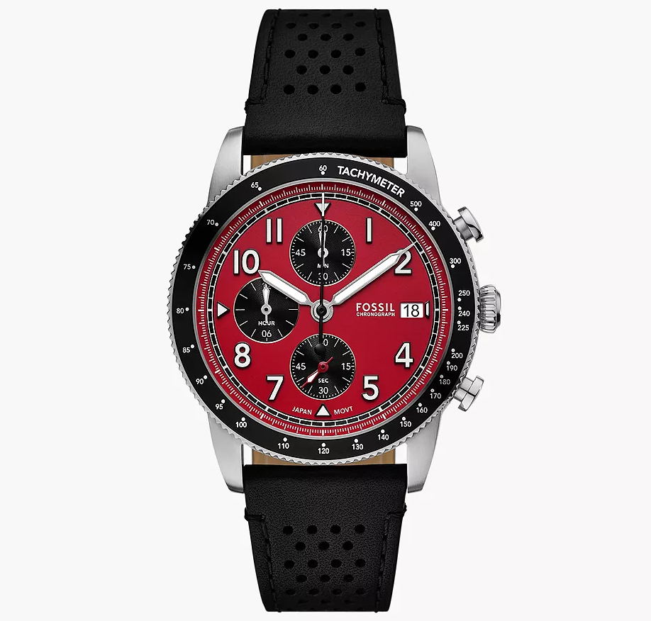 Reloj FOSSIL Sport Tourer Esfera Roja Cronógrafo (FS6086)