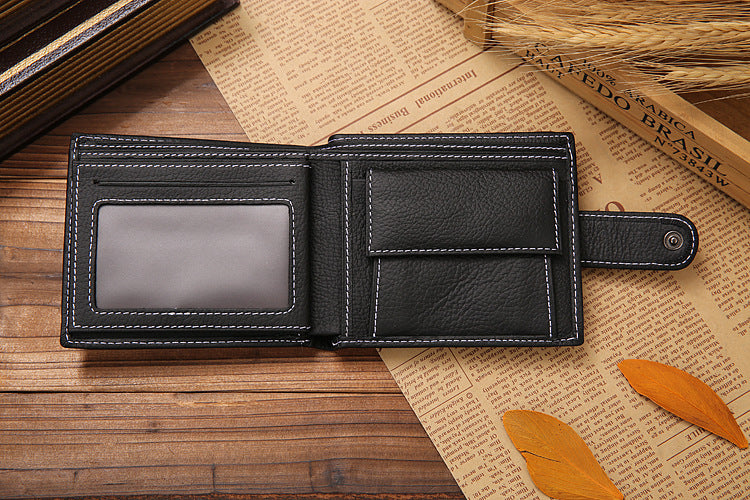 Billetera JINBAOLAI de Cuero Classic Elegant