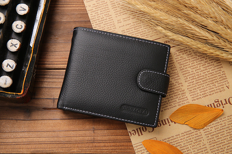 Billetera JINBAOLAI de Cuero Classic Elegant