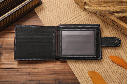 Billetera JINBAOLAI de Cuero Classic Elegant