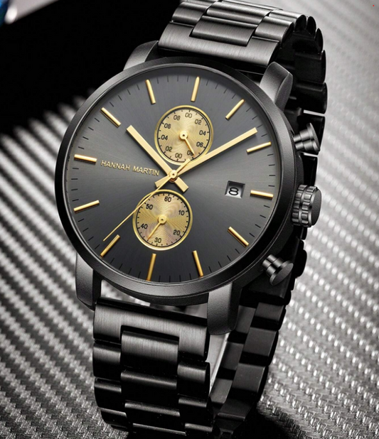 Reloj HANNAH MARTIN Dark Gold Elegance Original