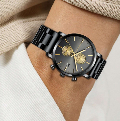 Reloj HANNAH MARTIN Dark Gold Elegance Original