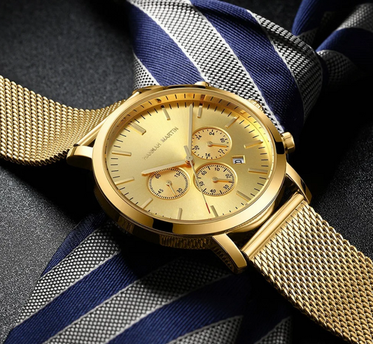 Reloj HANNAH MARTIN Golden Chrono