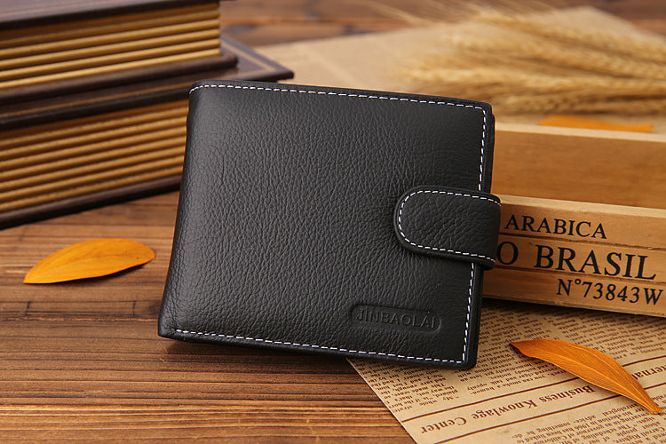 Billetera JINBAOLAI de Cuero Classic Elegant