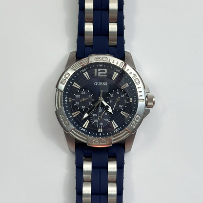 Reloj GUESS Oasis U0366G2 Genuino SilverAzul Multifuncional 100M
