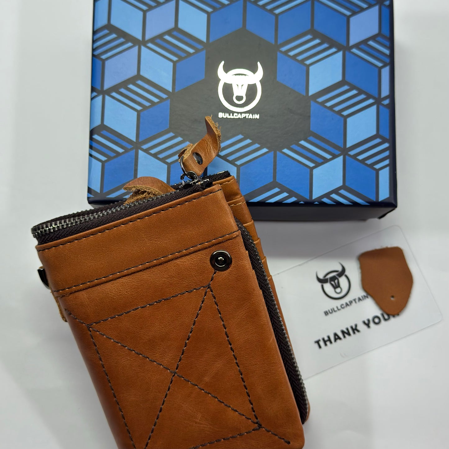 Billetera BULLCAPTAIN Vanguard de Cuero Genuino