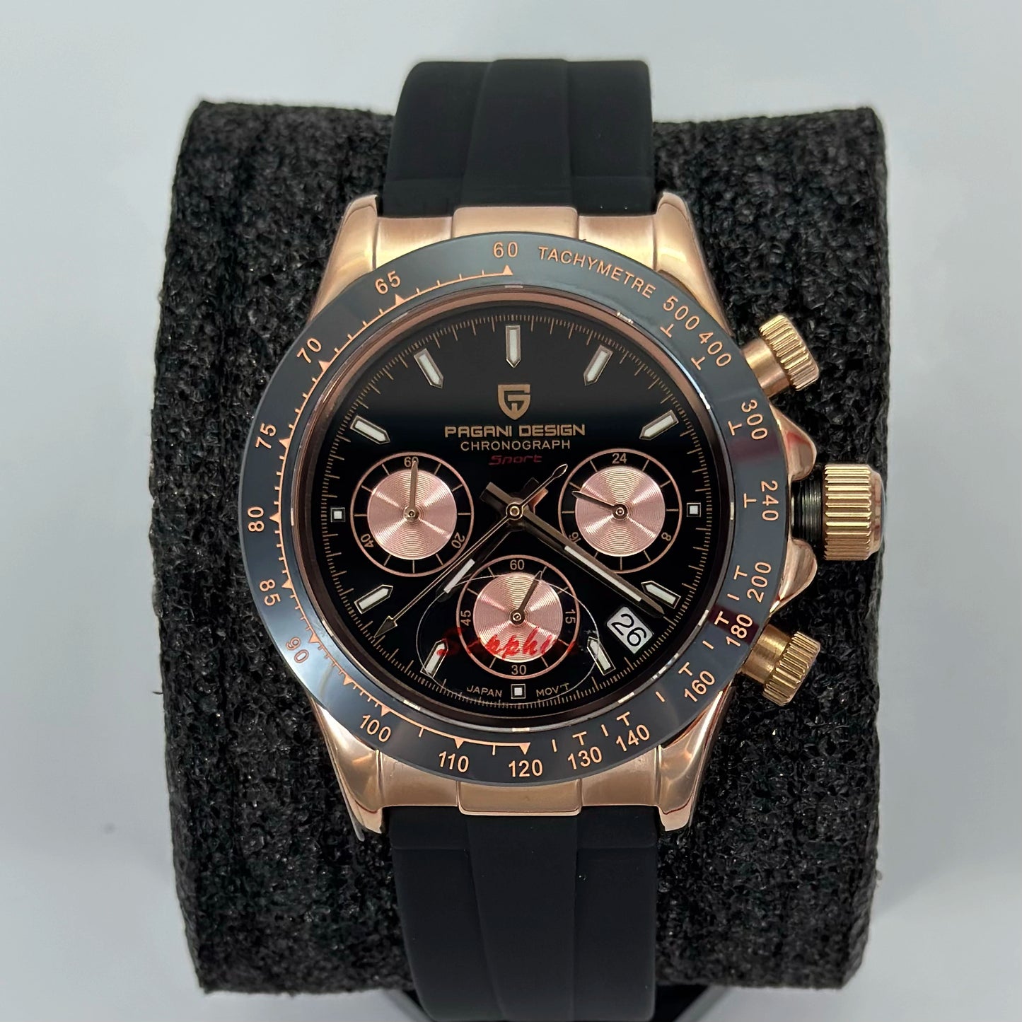 Reloj PAGANI DESIGN Daytona Black Rose (PD1664) Original
