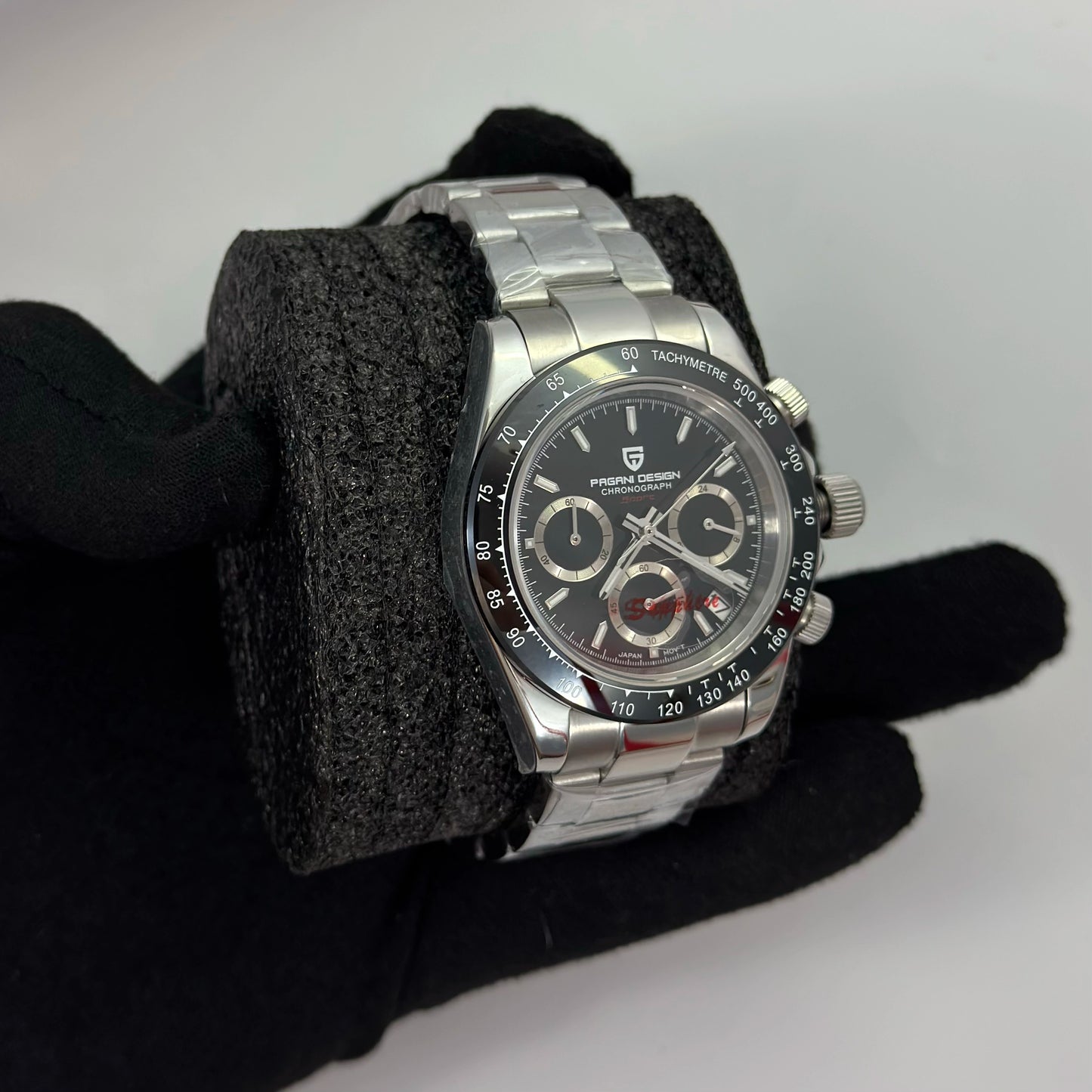 Reloj PAGANI DESIGN Daytona Panda Black Acero (PD1644)