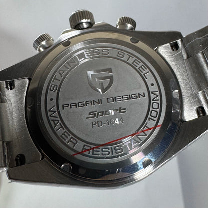 Reloj PAGANI DESIGN Daytona Panda Black Acero (PD1644)