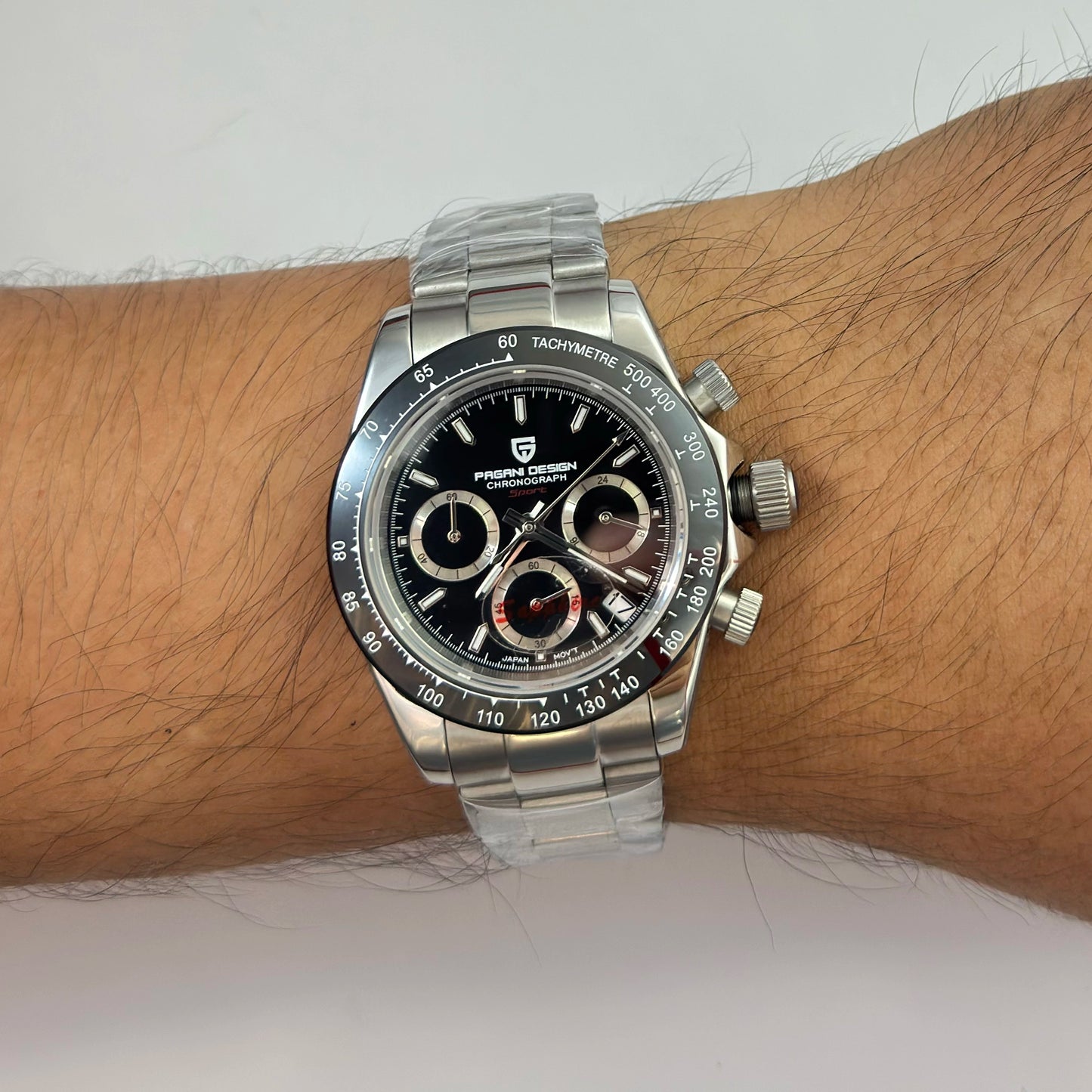 Reloj PAGANI DESIGN Daytona Panda Black Acero (PD1644)